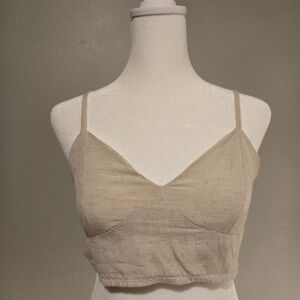 Crop V Neck Tank